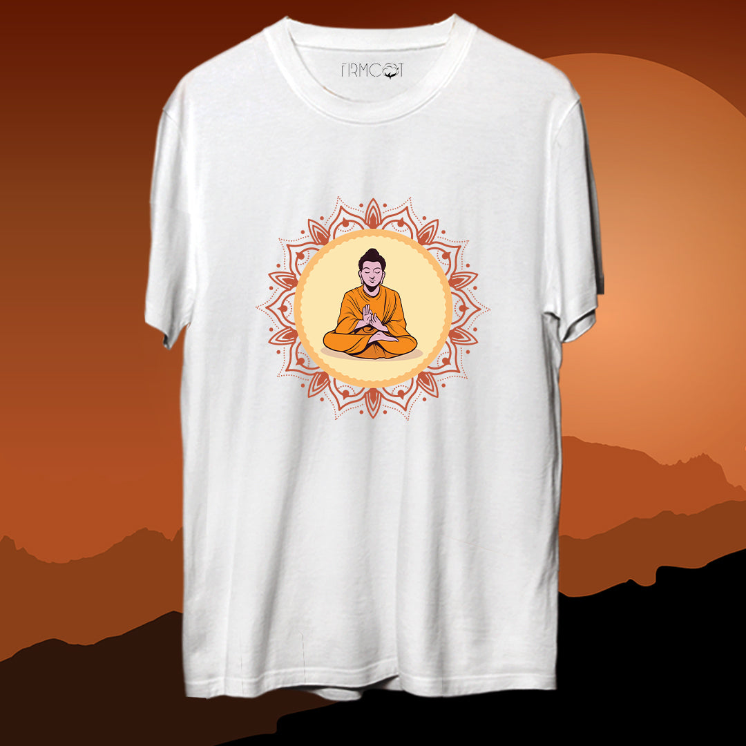 Buddha Enlightenment T-shirt by Firmcot