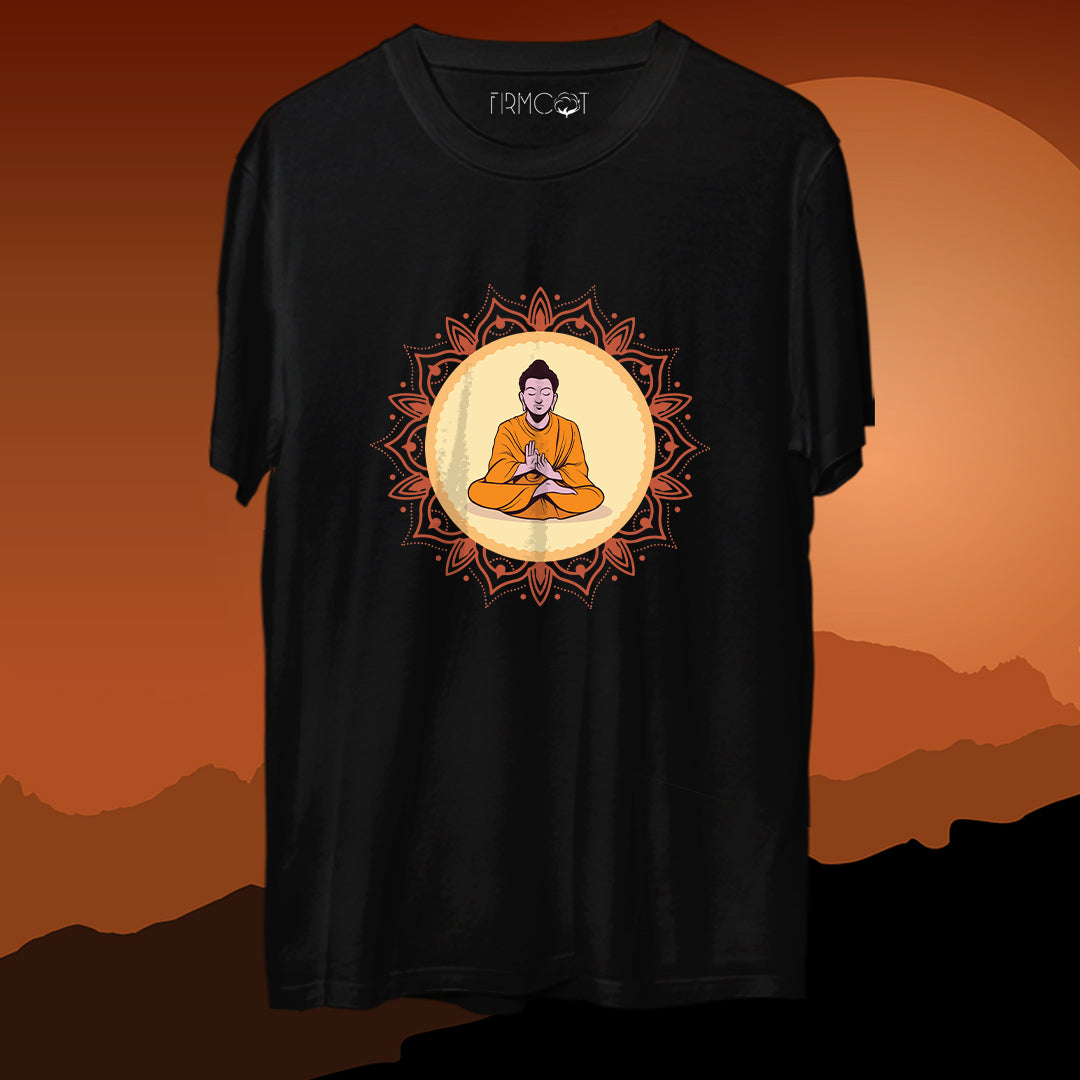 Buddha Enlightenment T-shirt by Firmcot