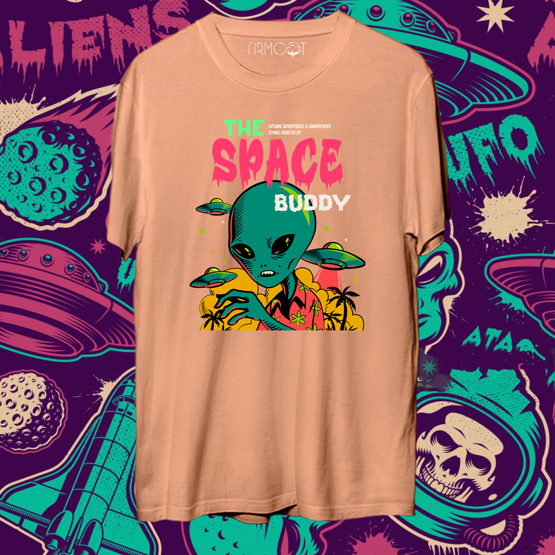 Space Buddy T-shirt by Firmcot